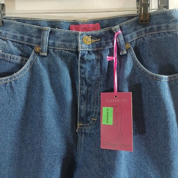 Cottage Street Jeans Womens Size 8 Classic Relaxed Blue Denim Pant Straight Leg - Picture 2 of 9